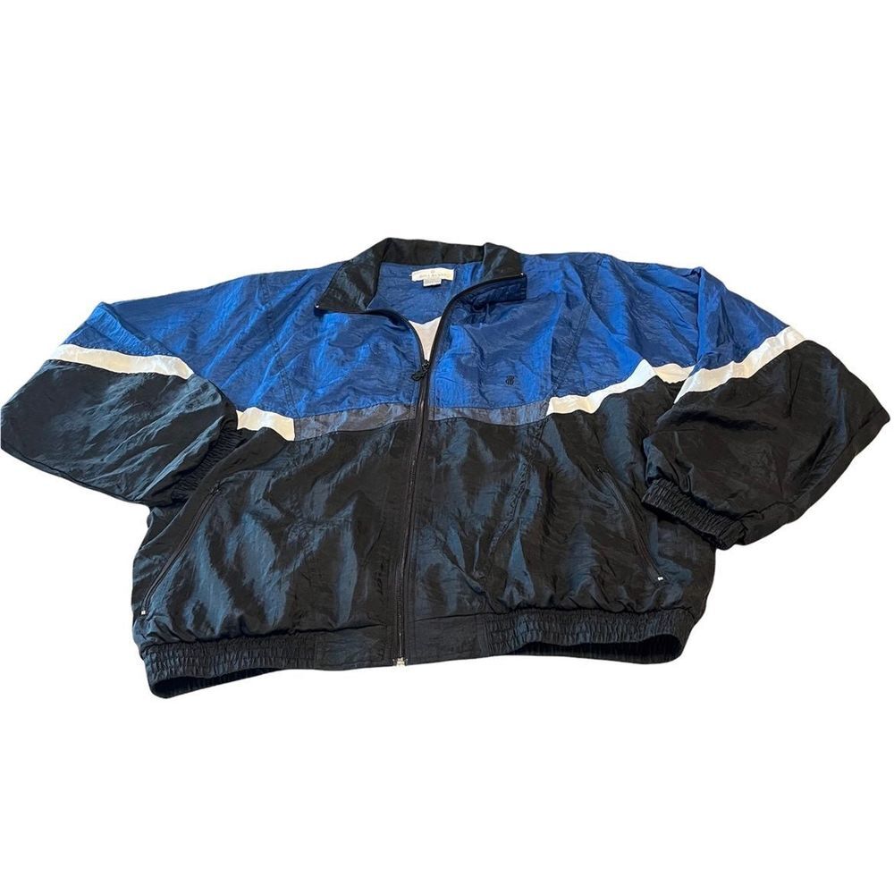 Bill Blass menswear Windbreaker jacket size 1X Nylon‎ Crinkle